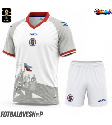 Haiti Dětské Venkovní Dres MS 2026 Krátký Rukáv (+ trenýrky)
